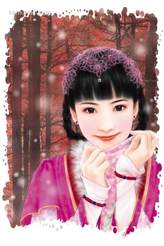 手绘美女欣赏