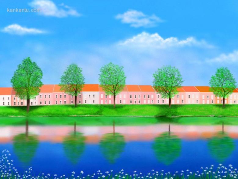 手绘风景