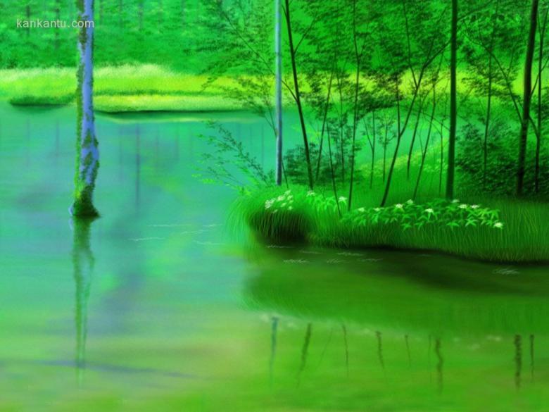 手绘风景