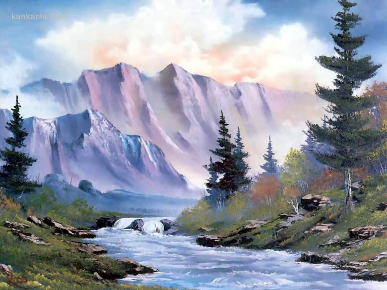 手绘风景