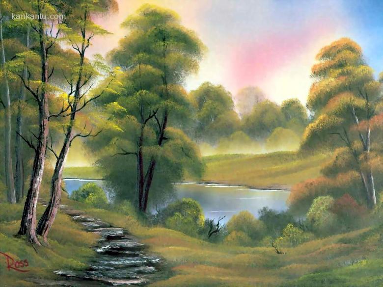 手绘风景