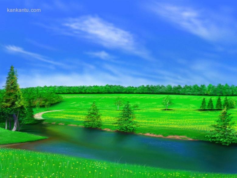 手绘风景