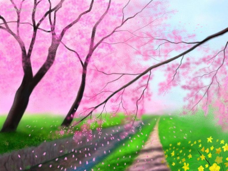 手绘风景