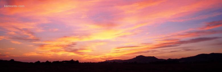 2366×768夕阳美景