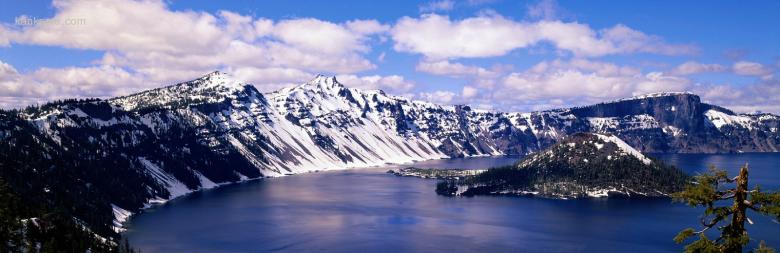 2366×768雪山美景