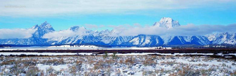 2366×768雪山美景