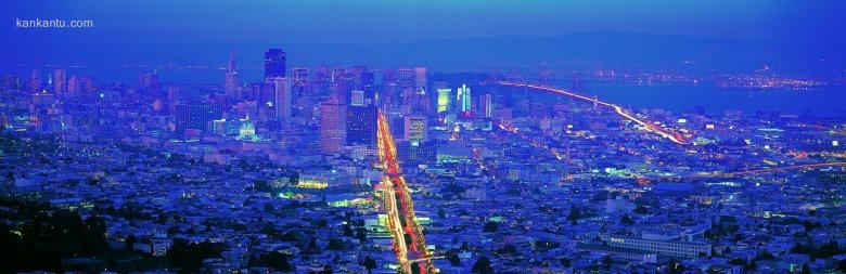 超宽屏城市夜景