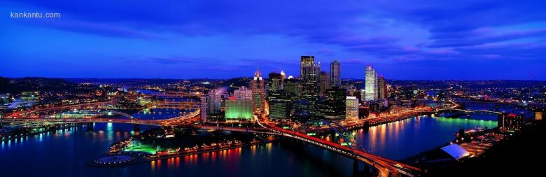 超宽屏城市夜景