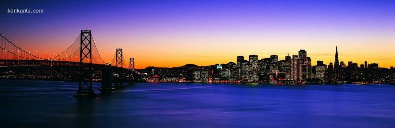 超宽屏城市夜景