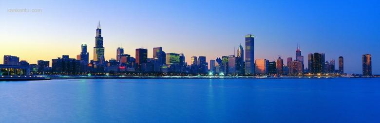 超宽屏城市夜景