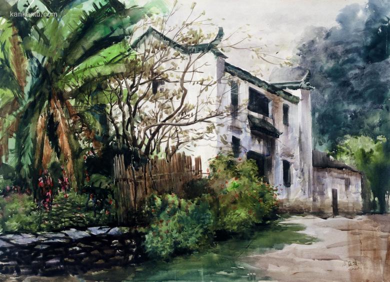 潮汕家园-周蓝凌水彩桌面