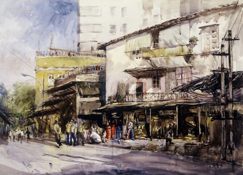 潮汕家园-周蓝凌水彩桌面