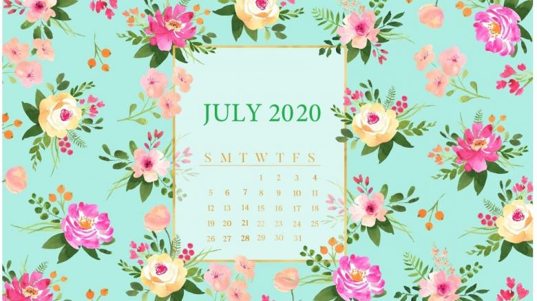 2020年7月日历