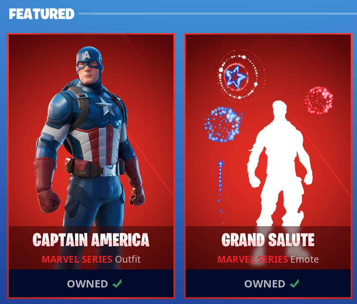 美国队长Fortnite壁纸