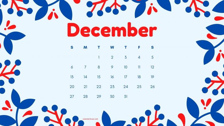 2020年12月日历